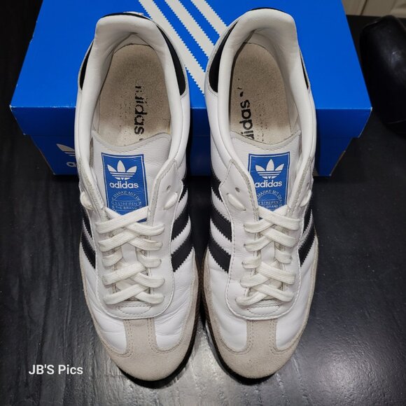 Adidas Samba OG Originals Cloud White Core Black Gum IG9030 Womens PREOWNED - Picture 13 of 16